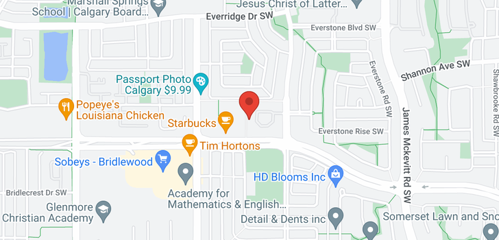 map of #442 15 EVERSTONE DR SW